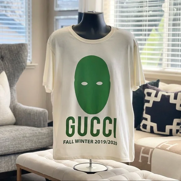 Gucci | Shirts | Mens Gucci Green Mask Tshirt | Poshmark
